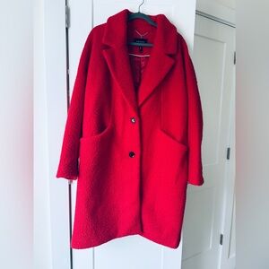 BCBGMaxazria Red Teddy Jacket - like new